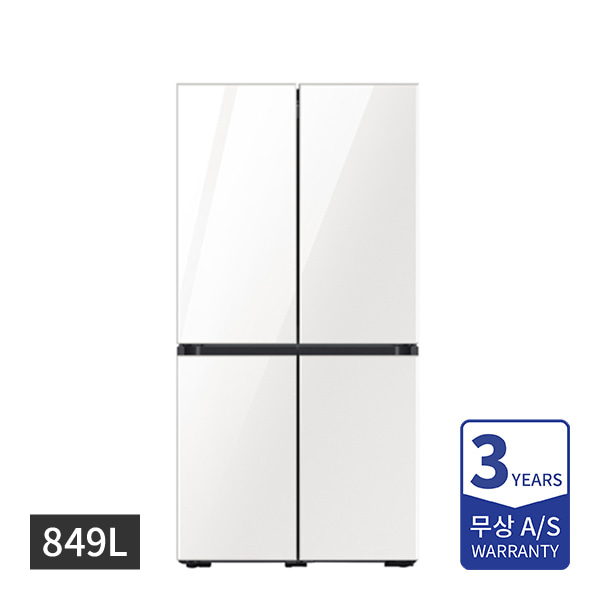 [삼성] 비스포크 양문형 냉장고 4도어 849L 화이트